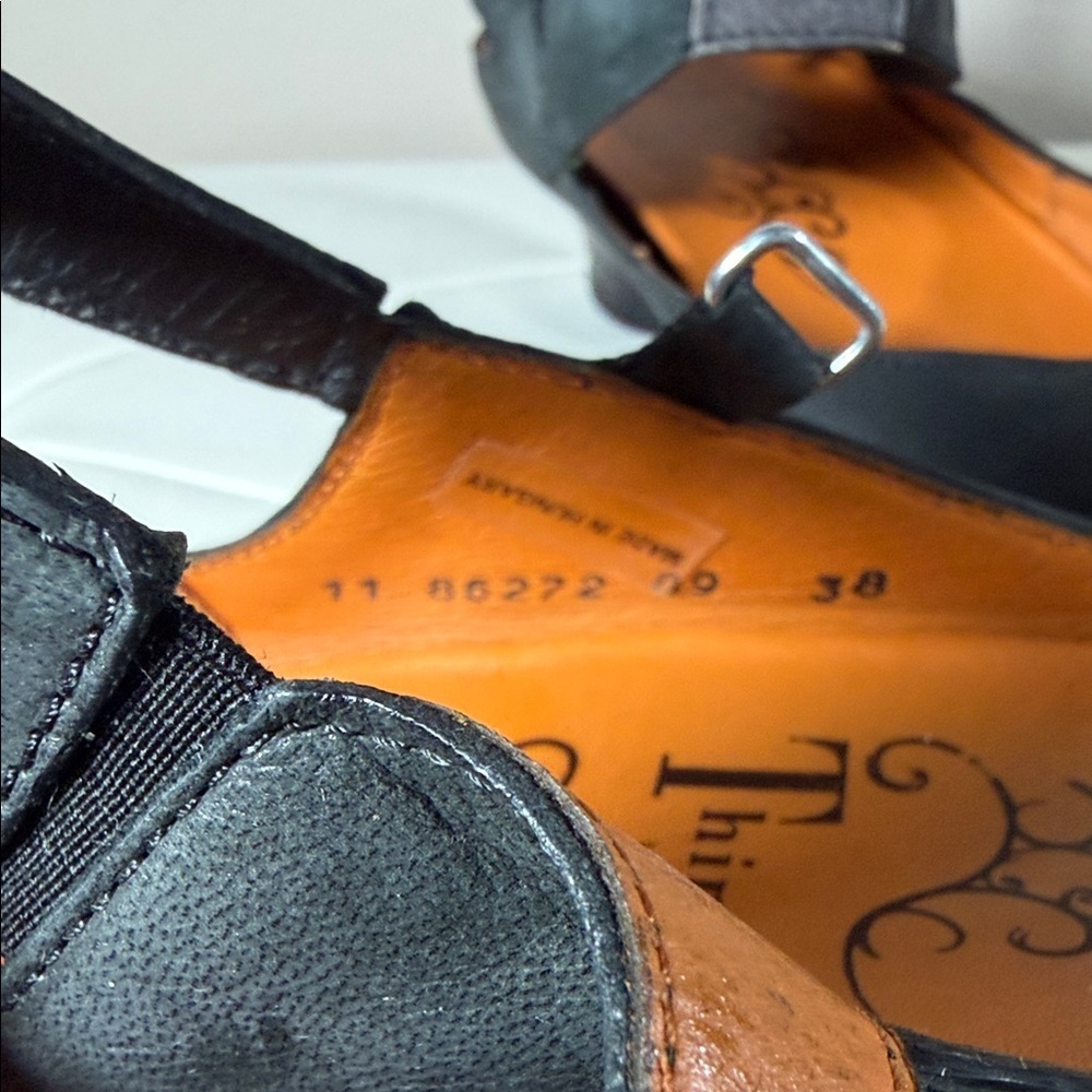 Think! Black Slingback Heels - Picture 13 of 14